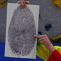 crime scene fingerprint school show