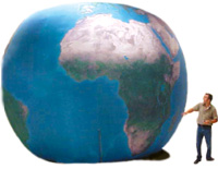 earth dome baloon school assembly program geography globe inflatable presentation