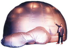 sky dome planetarium mobile ed productions astronomy school assembly program show inflatable platerarium solar system stars constellations educational