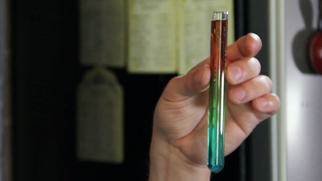 All four colors are in the test tube!  How cool is that?!