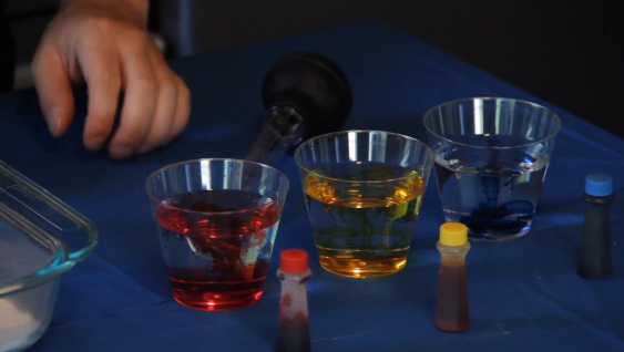 Color the Vinegar with Food Coloring