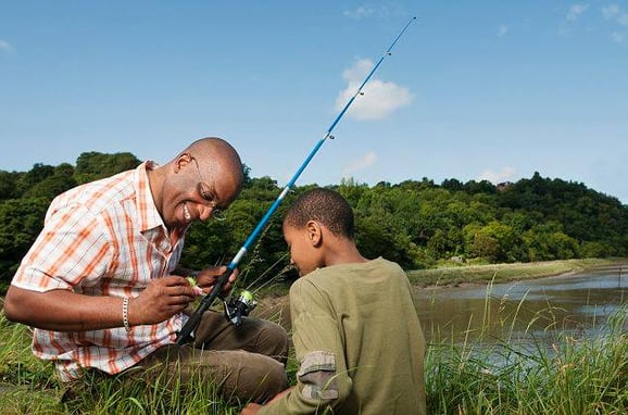 Go fishing with Dad!  Hey, why not?
