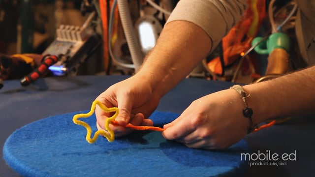 Creat the bubble wand handle | Handy Dan the Junkyard Man | Mobile Ed Productions