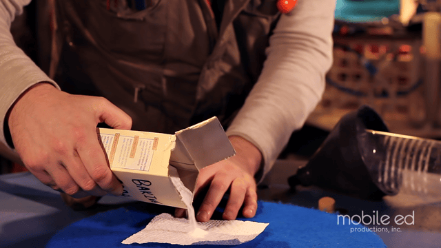 Build your own rocket - pour baking soda |  Handy Dan the Junkyard Man