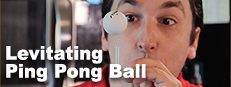 Levitating Ping Pong Ball magic trick