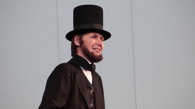 Abe Lincoln impersonator