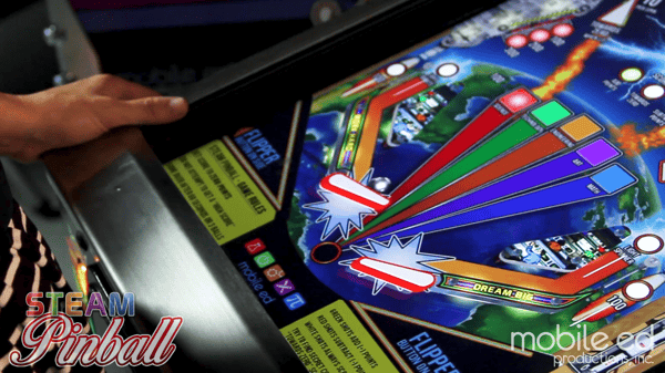 STEAM Pinball educational pinball machine is a realistic physics simulation