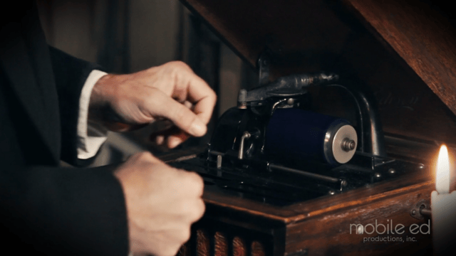 Thomas Edison Amberola phonograph