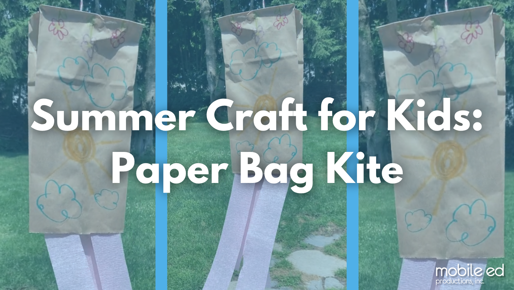 Summer Craft for Kids Paper Bag Kite (1)
